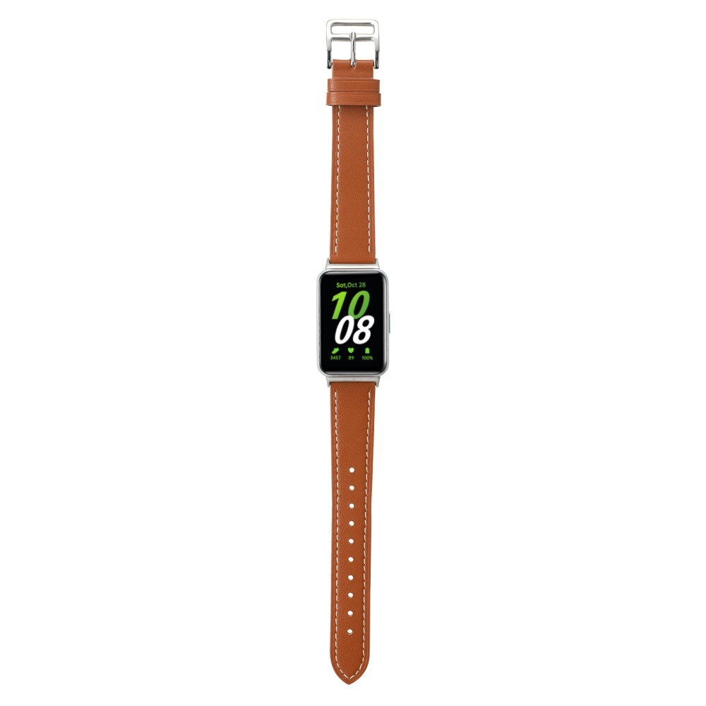 Samsung Galaxy Fit 3 Armbånd i ægte læder, Brun