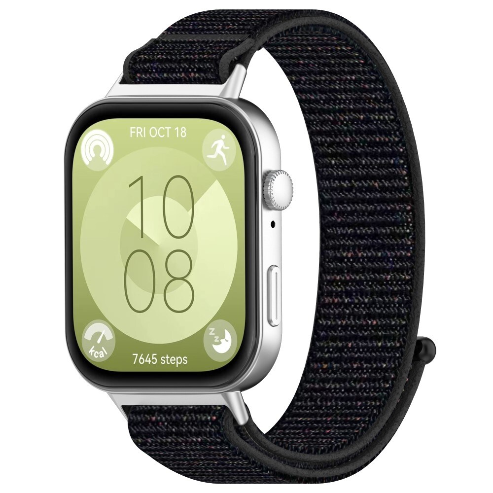 Huawei Watch Fit 4 Pro Armbånd i nylon, Sort