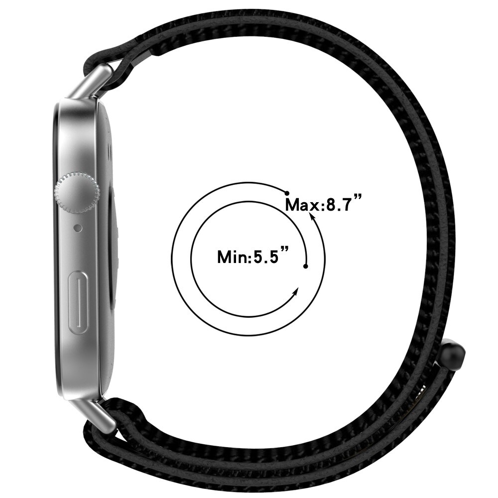 Huawei Watch Fit 4 Pro Armbånd i nylon, Sort