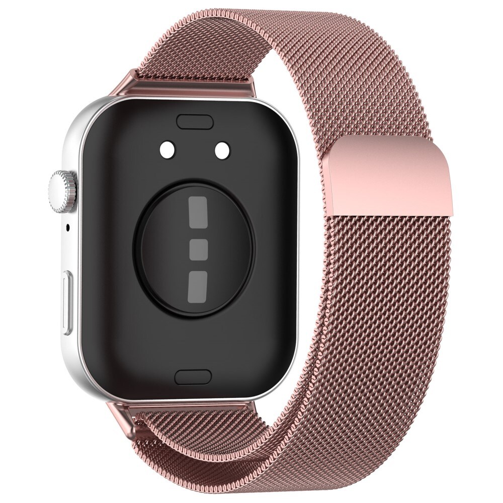 Huawei Watch Fit 4 Pro Armbånd Milanese Loop, Lyserød guld