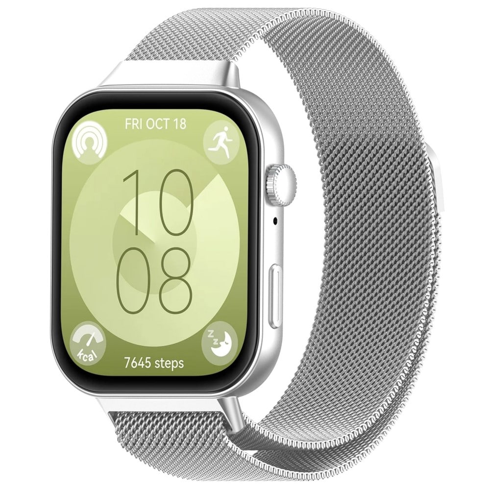 Huawei Watch Fit 4 Armbånd Milanese Loop, Sølv