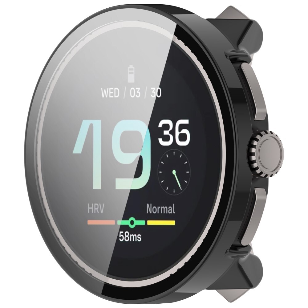 Suunto Race Heldækkende cover med indbygget skærmbeskytter, Sort