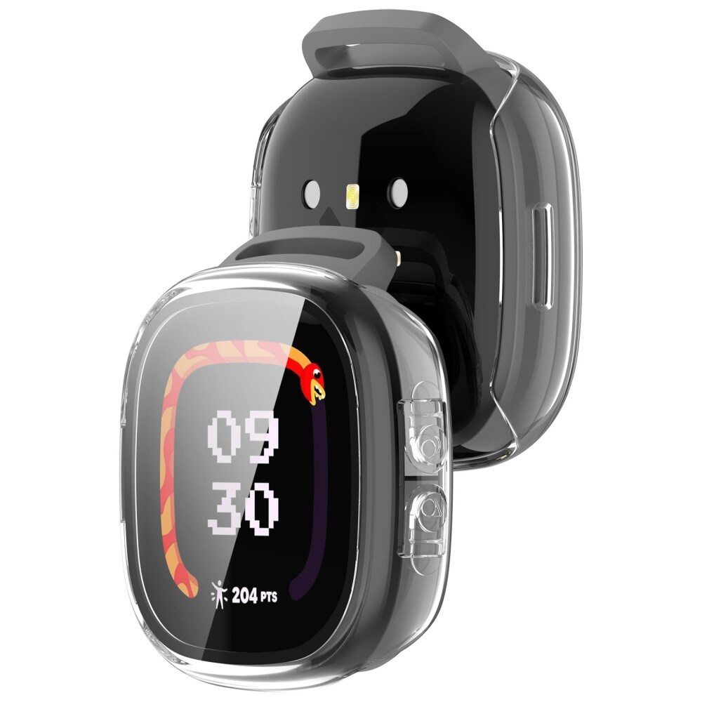 Fitbit Ace LTE Heldækkende cover med indbygget skærmbeskytter, Gennemsigtig