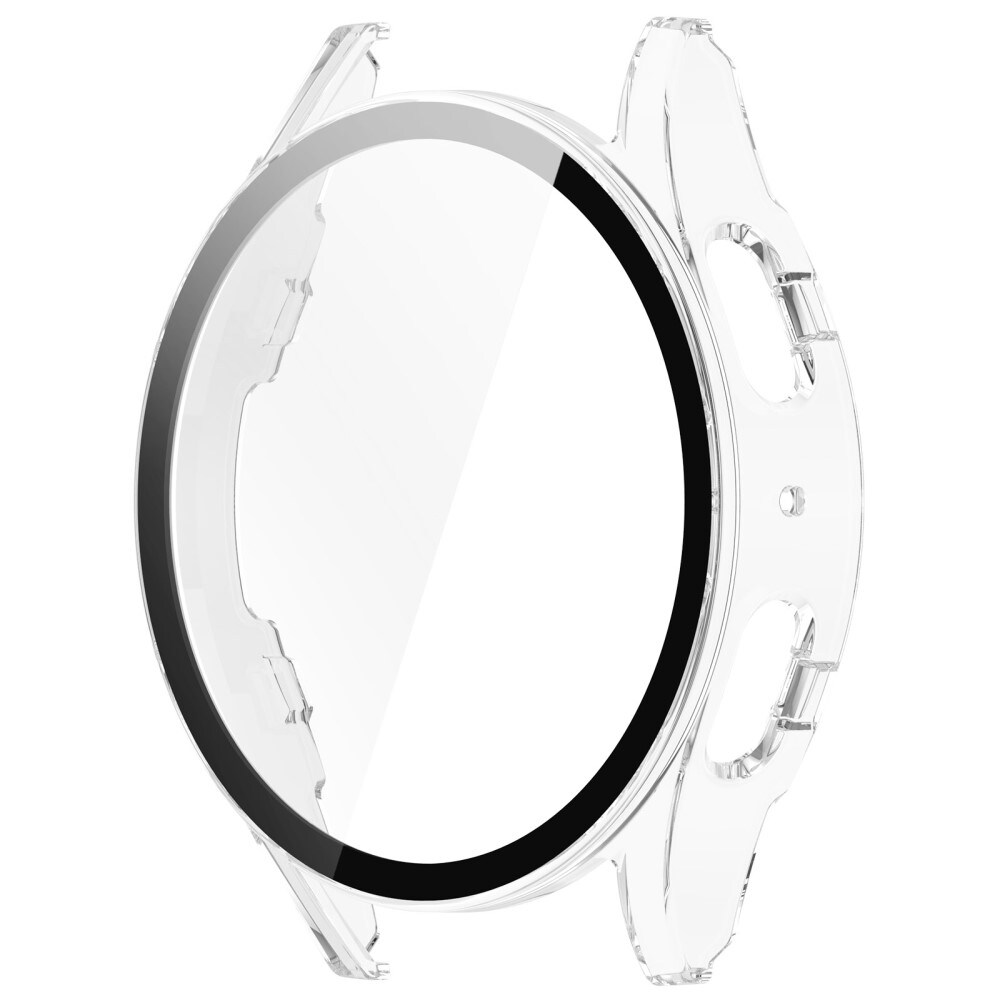 Samsung Galaxy Watch 7 44mm Heldækkende cover med indbygget skærmbeskytter, Gennemsigtig