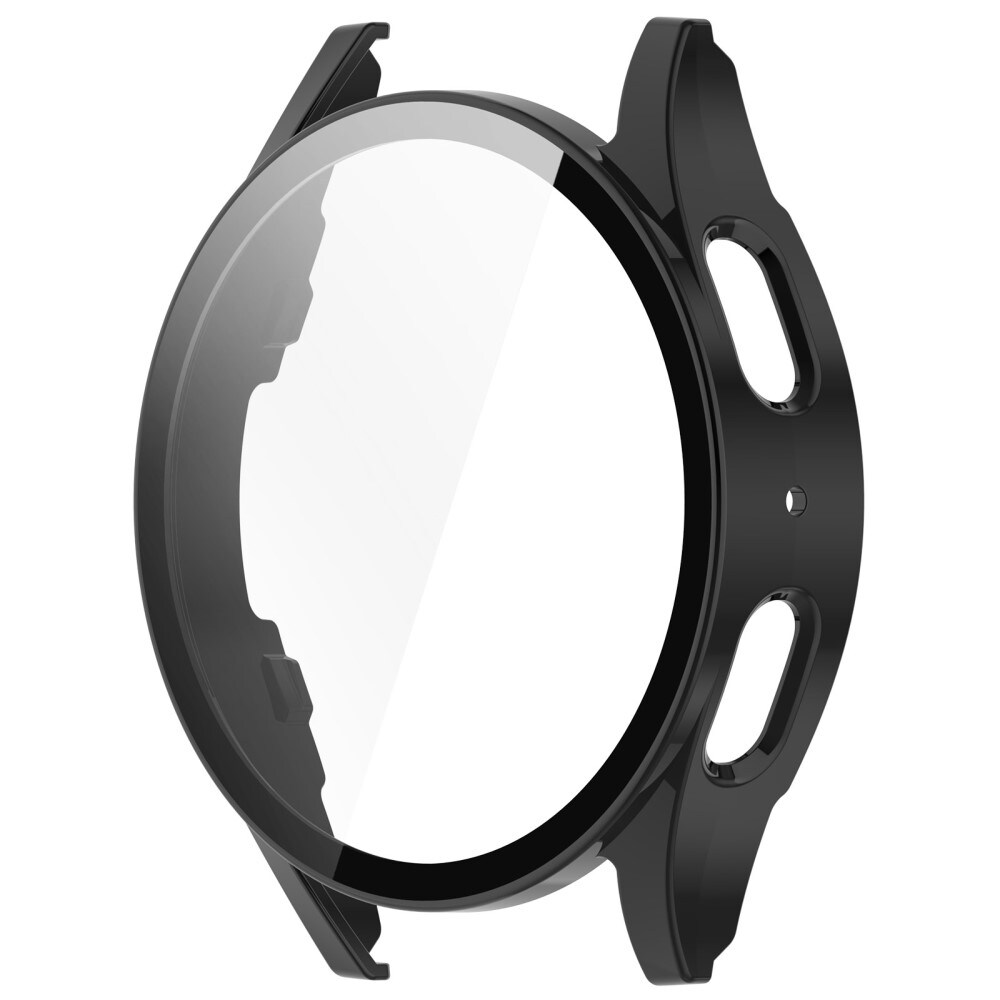 Samsung Galaxy Watch 7 40mm Heldækkende cover med indbygget skærmbeskytter, Sort