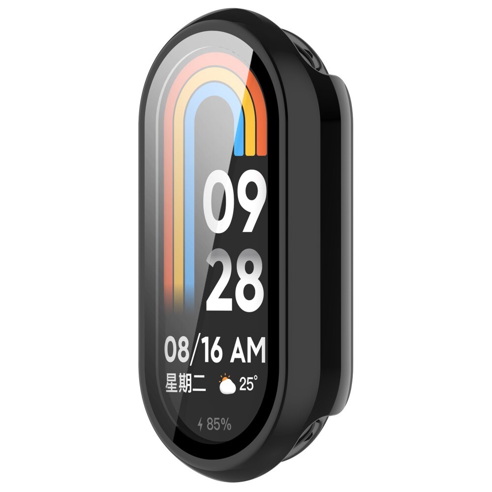 Xiaomi Mi Band 9 Heldækkende cover med indbygget skærmbeskytter, Sort