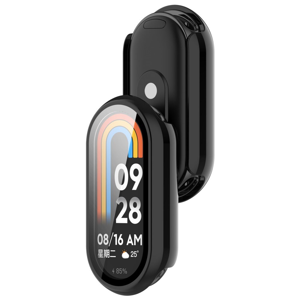 Xiaomi Mi Band 9 Heldækkende cover med indbygget skærmbeskytter, Sort