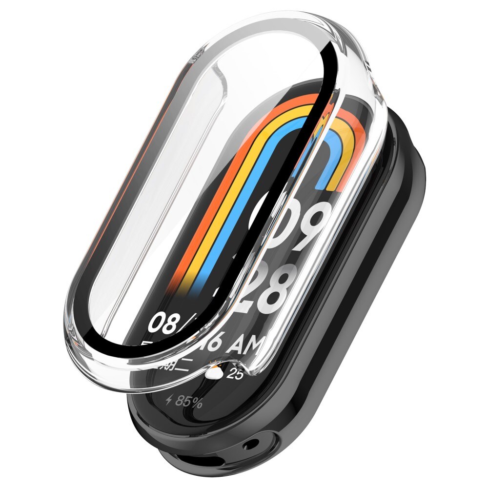 Xiaomi Mi Band 9 Heldækkende cover med indbygget skærmbeskytter, Gennemsigtig