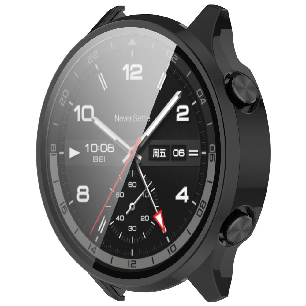  OnePlus Watch 2R Heldækkende cover med indbygget skærmbeskytter, Sort