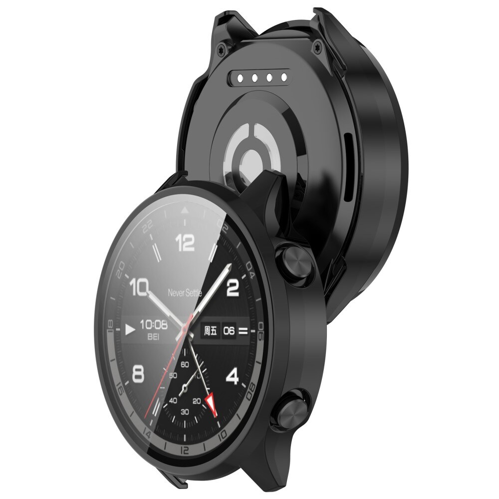  OnePlus Watch 2R Heldækkende cover med indbygget skærmbeskytter, Sort