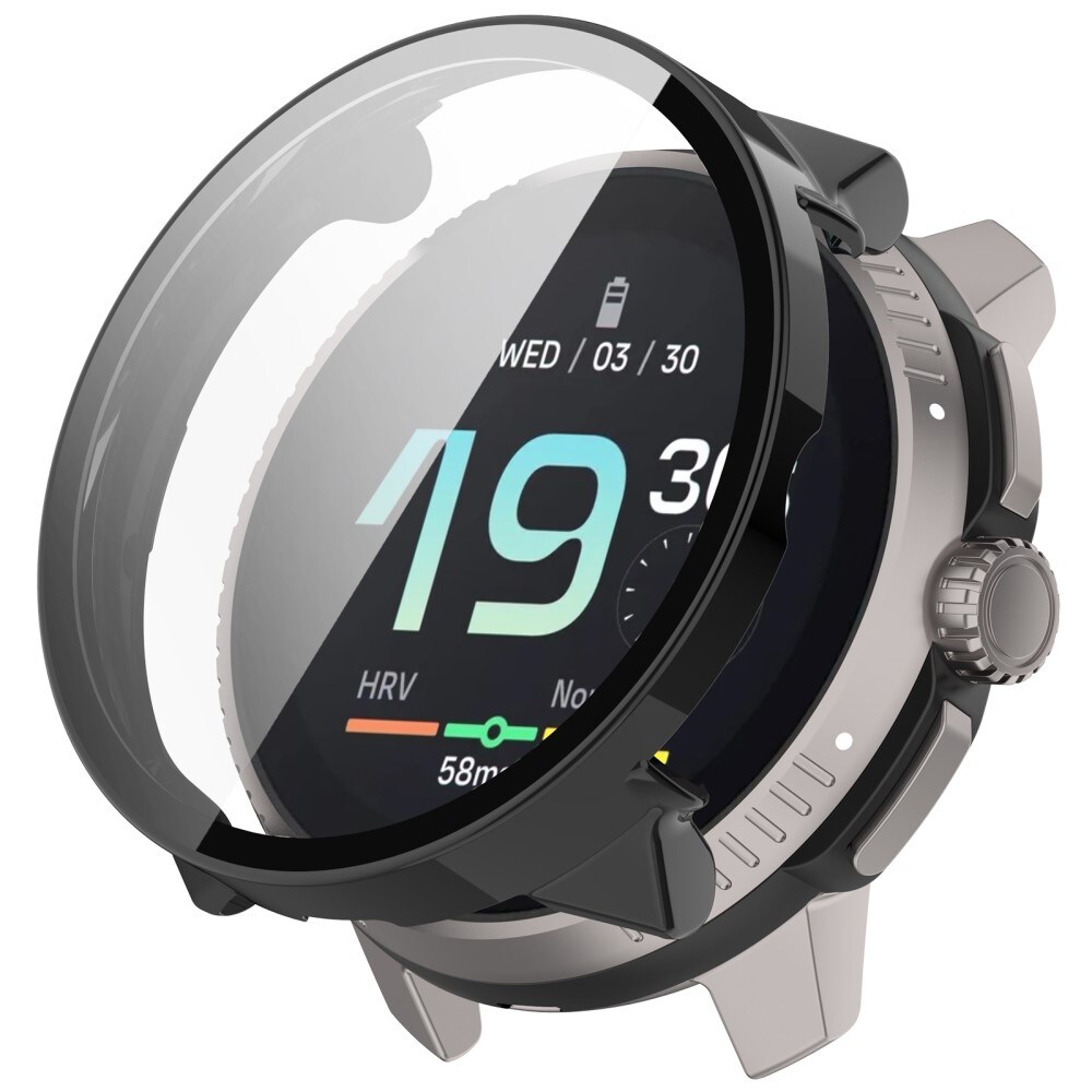 Suunto Race S Heldækkende cover med indbygget skærmbeskytter, Sort