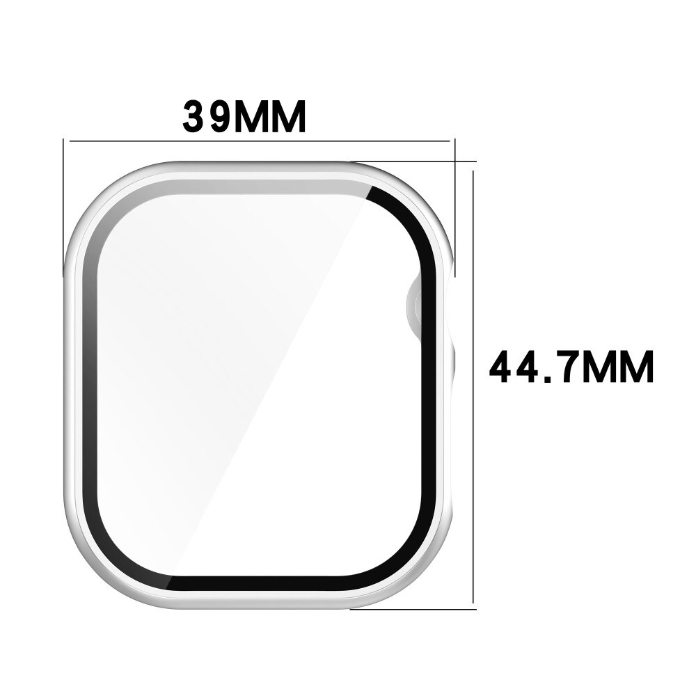 Apple Watch Series 10 42mm Heldækkende cover med indbygget skærmbeskytter, Sort