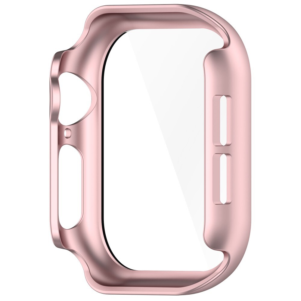 Apple Watch Series 10 42mm Heldækkende cover med indbygget skærmbeskytter, Lyserød