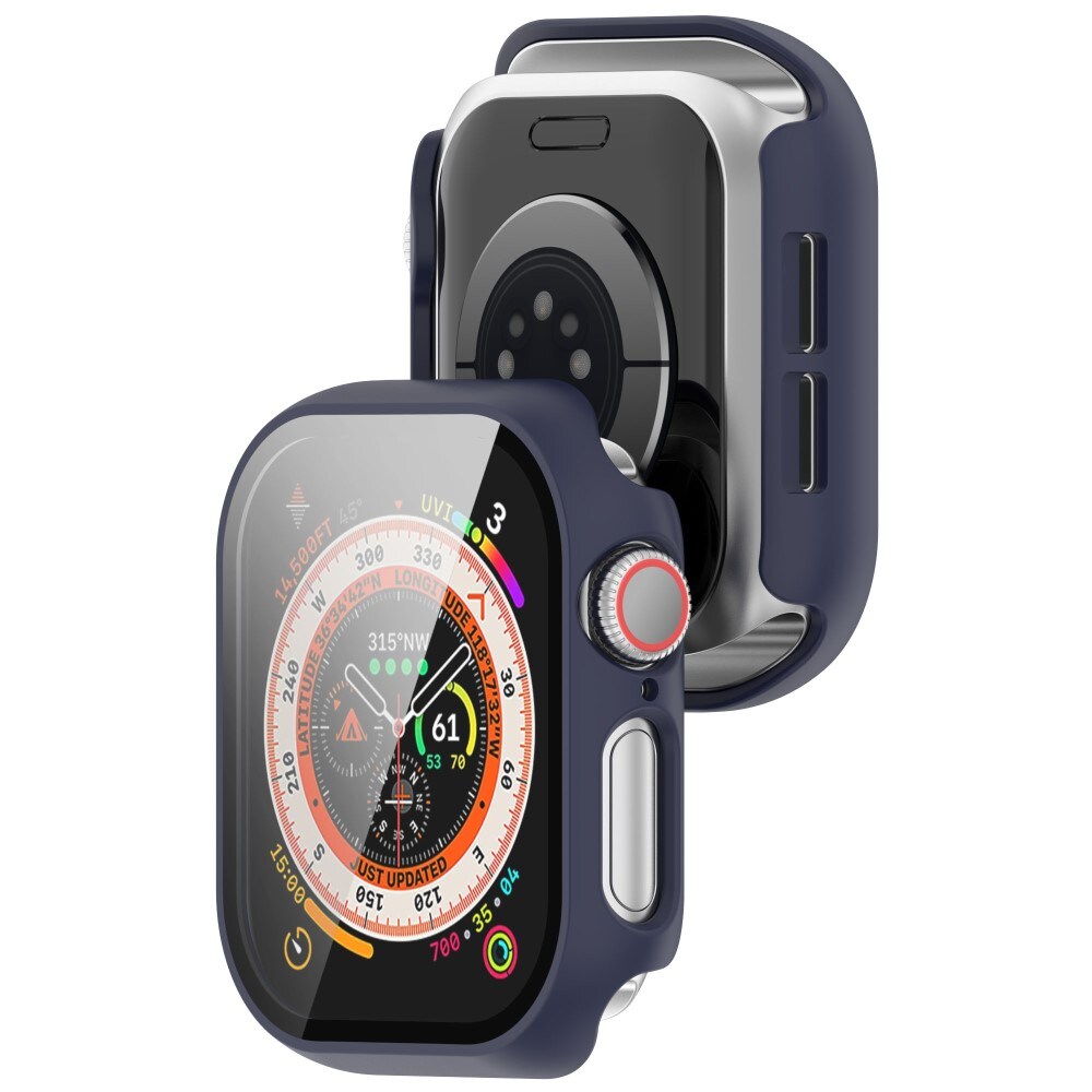Apple Watch Series 10 42mm Heldækkende cover med indbygget skærmbeskytter, Blå