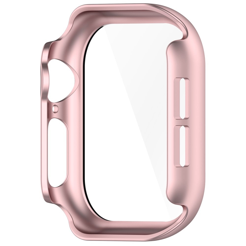 Apple Watch Series 10 46mm Heldækkende cover med indbygget skærmbeskytter, Lyserød