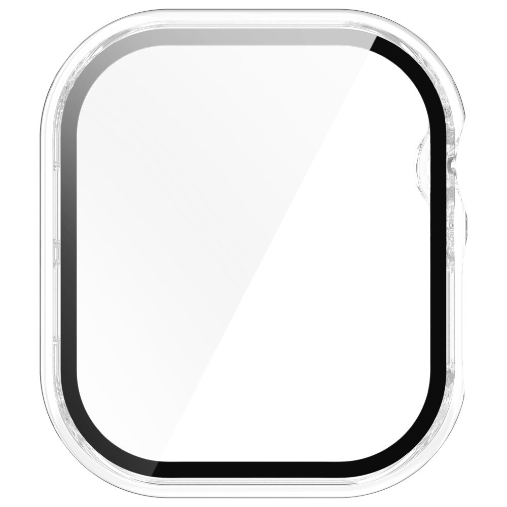 Apple Watch Series 10 46mm Heldækkende cover med indbygget skærmbeskytter, Gennemsigtig