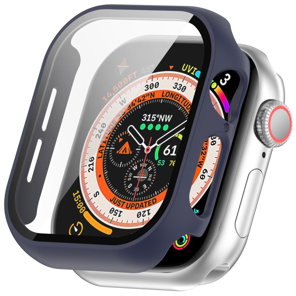 Apple Watch Series 10 46mm Heldækkende cover med indbygget skærmbeskytter, Blå