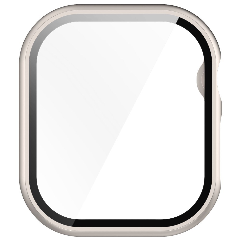 Apple Watch Series 10 46mm Heldækkende cover med indbygget skærmbeskytter, Guld