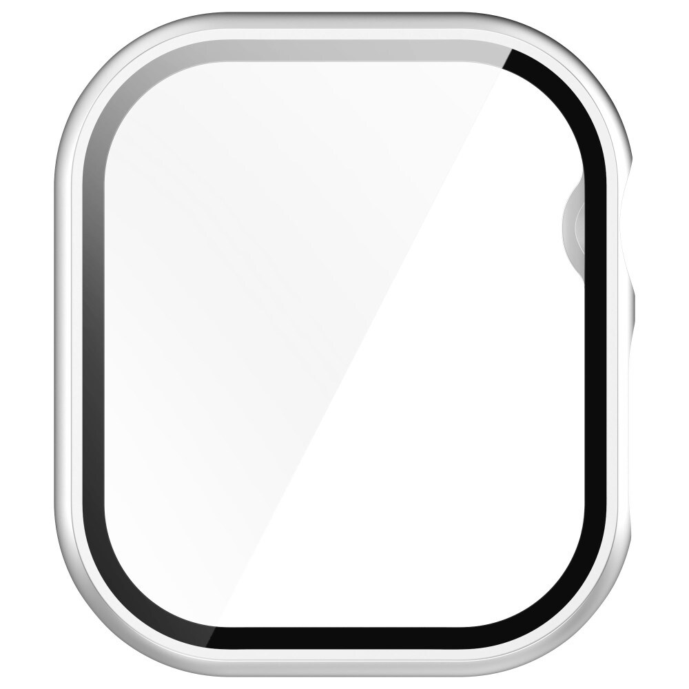 Apple Watch Series 10 46mm Heldækkende cover med indbygget skærmbeskytter, Sølv