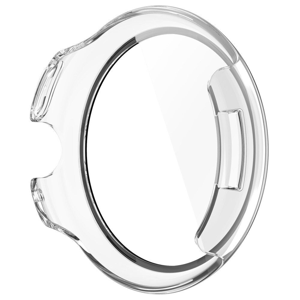 Google Pixel Watch 3 45mm Heldækkende cover med indbygget skærmbeskytter, Gennemsigtig
