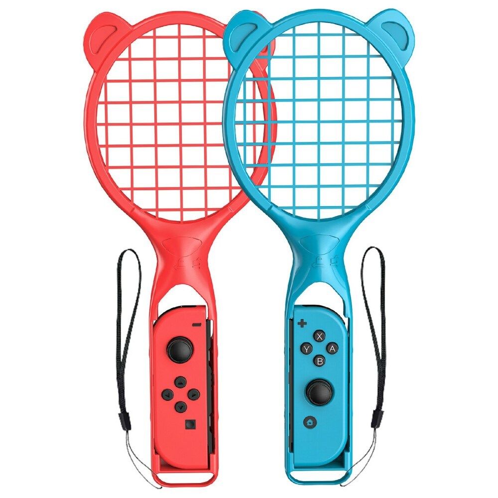 Nintendo Switch Joy-Con ketcher med håndledsrem, blå/rød