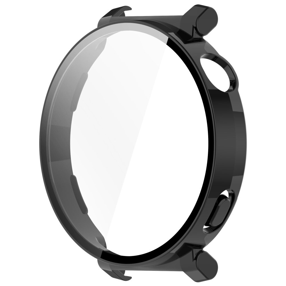 Huawei Watch GT 5 Pro 42mm Heldækkende cover med indbygget skærmbeskytter, Sort