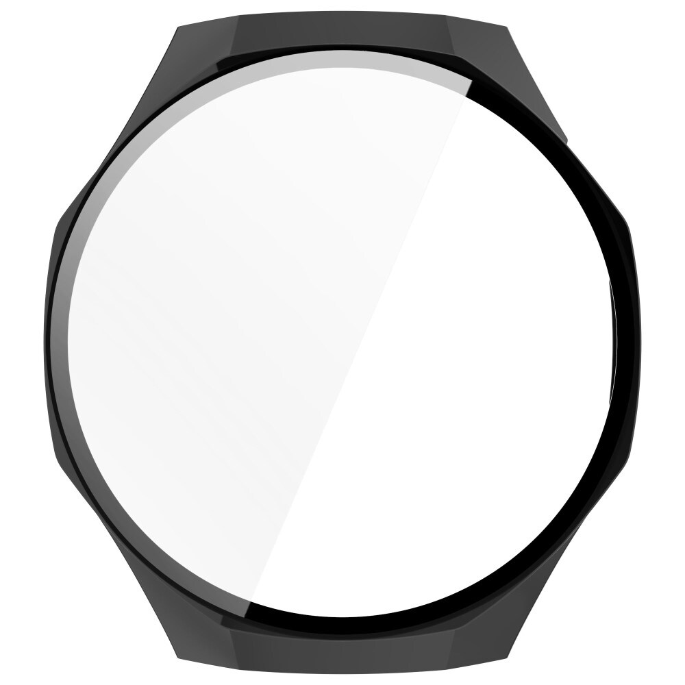 Huawei Watch GT 5 Pro 46mm Heldækkende cover med indbygget skærmbeskytter, Sort