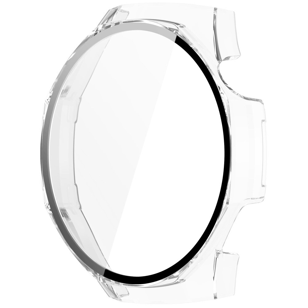 Huawei Watch GT 5 Pro 46mm Heldækkende cover med indbygget skærmbeskytter, Gennemsigtig