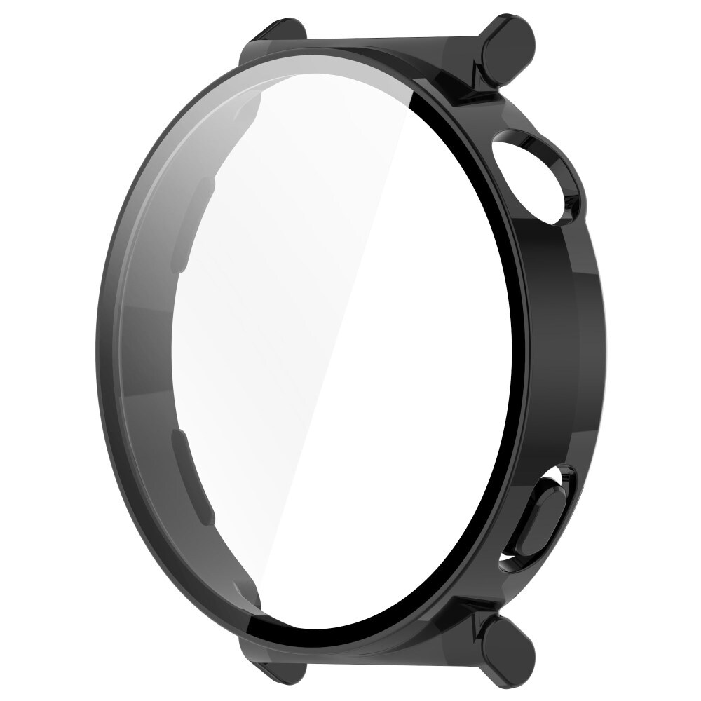 Huawei Watch GT 5 41mm Heldækkende cover med indbygget skærmbeskytter, Sort