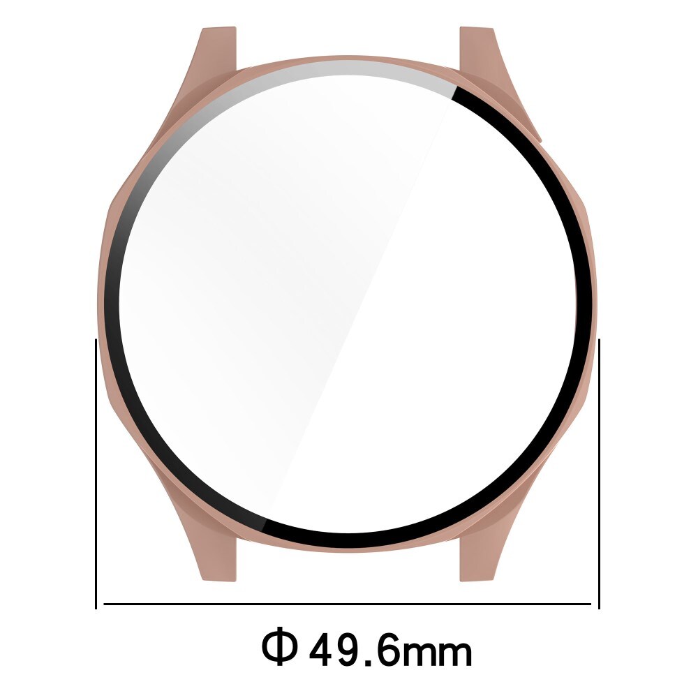 Huawei Watch GT 5 46mm Heldækkende cover med indbygget skærmbeskytter, Sort