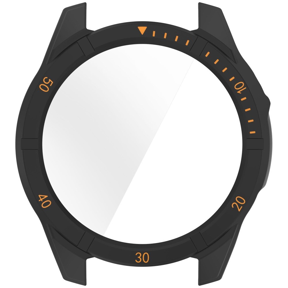 Garmin Fenix 8 47mm Heldækkende cover med indbygget skærmbeskytter, Sort