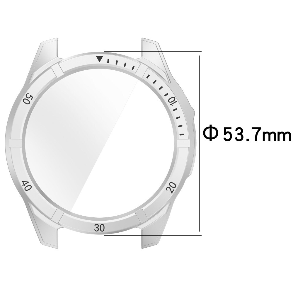 Garmin Fenix 8 51mm Heldækkende cover med indbygget skærmbeskytter, Gennemsigtig