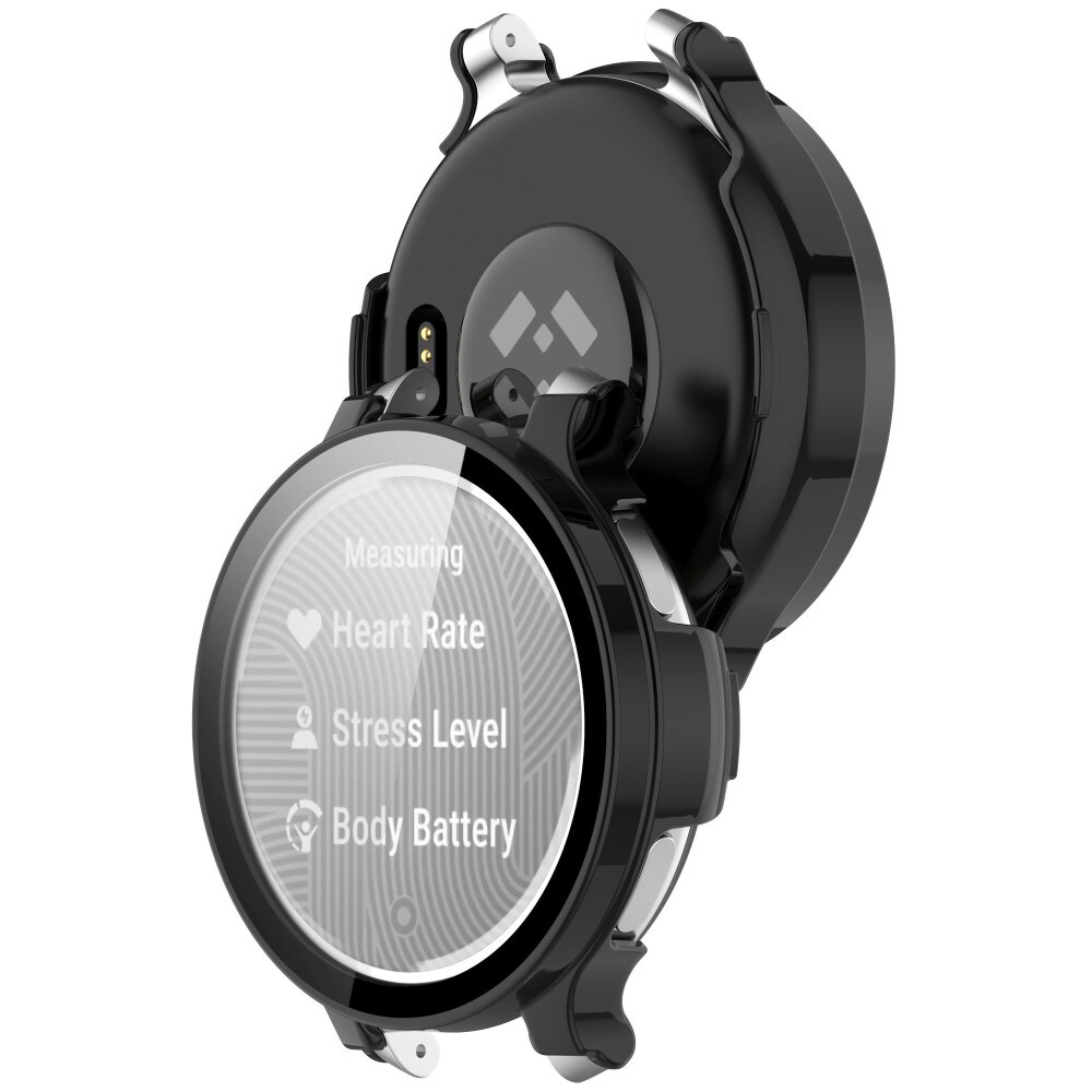 Garmin Lily 2 Heldækkende cover med indbygget skærmbeskytter, Sort
