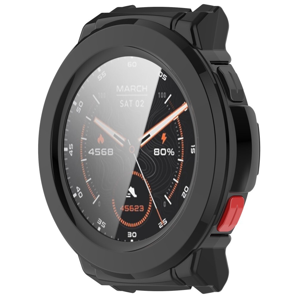 Mibro Watch GS Pro Heldækkende cover med indbygget skærmbeskytter, Sort