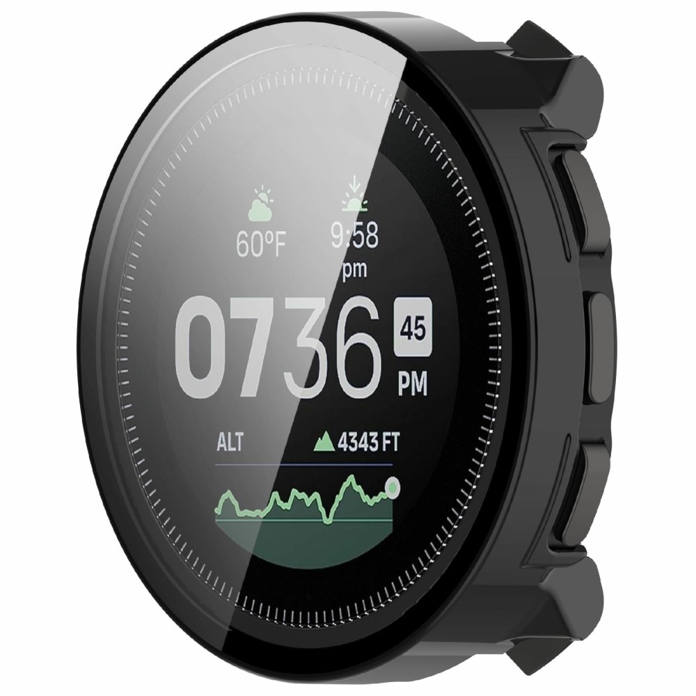 Suunto Vertical Heldækkende cover med indbygget skærmbeskytter, Sort