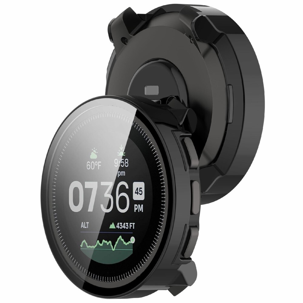 Suunto Vertical Heldækkende cover med indbygget skærmbeskytter, Sort