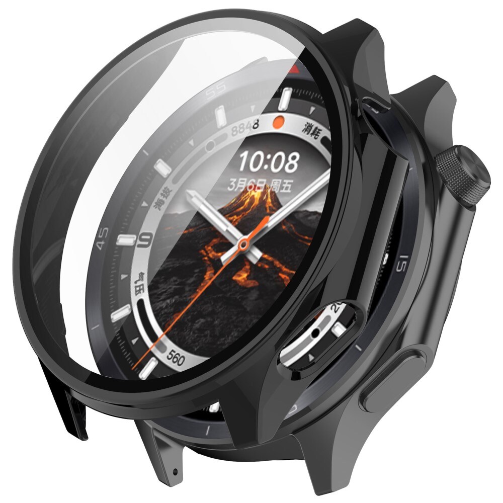  OnePlus Watch 3 Heldækkende cover med indbygget skærmbeskytter, Sort