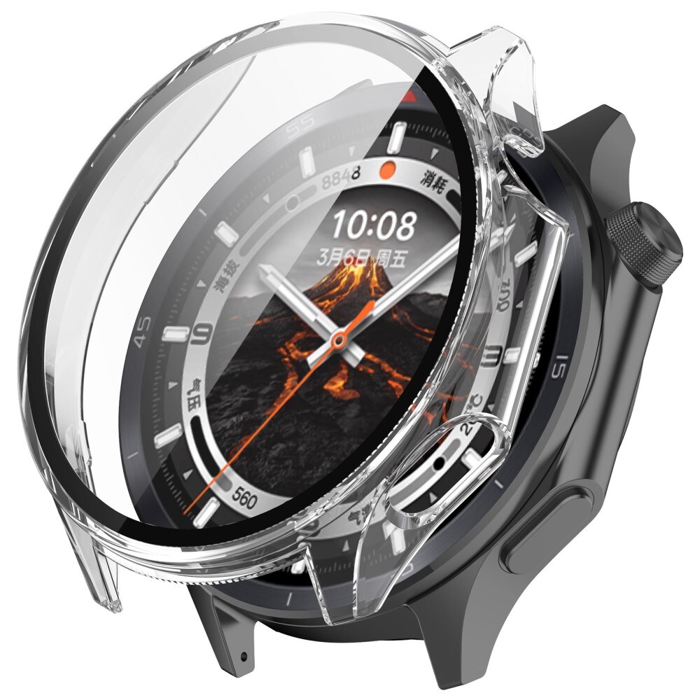  OnePlus Watch 3 Heldækkende cover med indbygget skærmbeskytter, Gennemsigtig