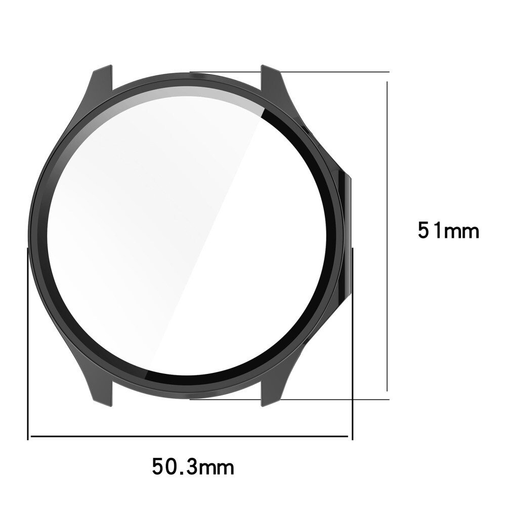  OnePlus Watch 3 Heldækkende cover med indbygget skærmbeskytter, Gennemsigtig