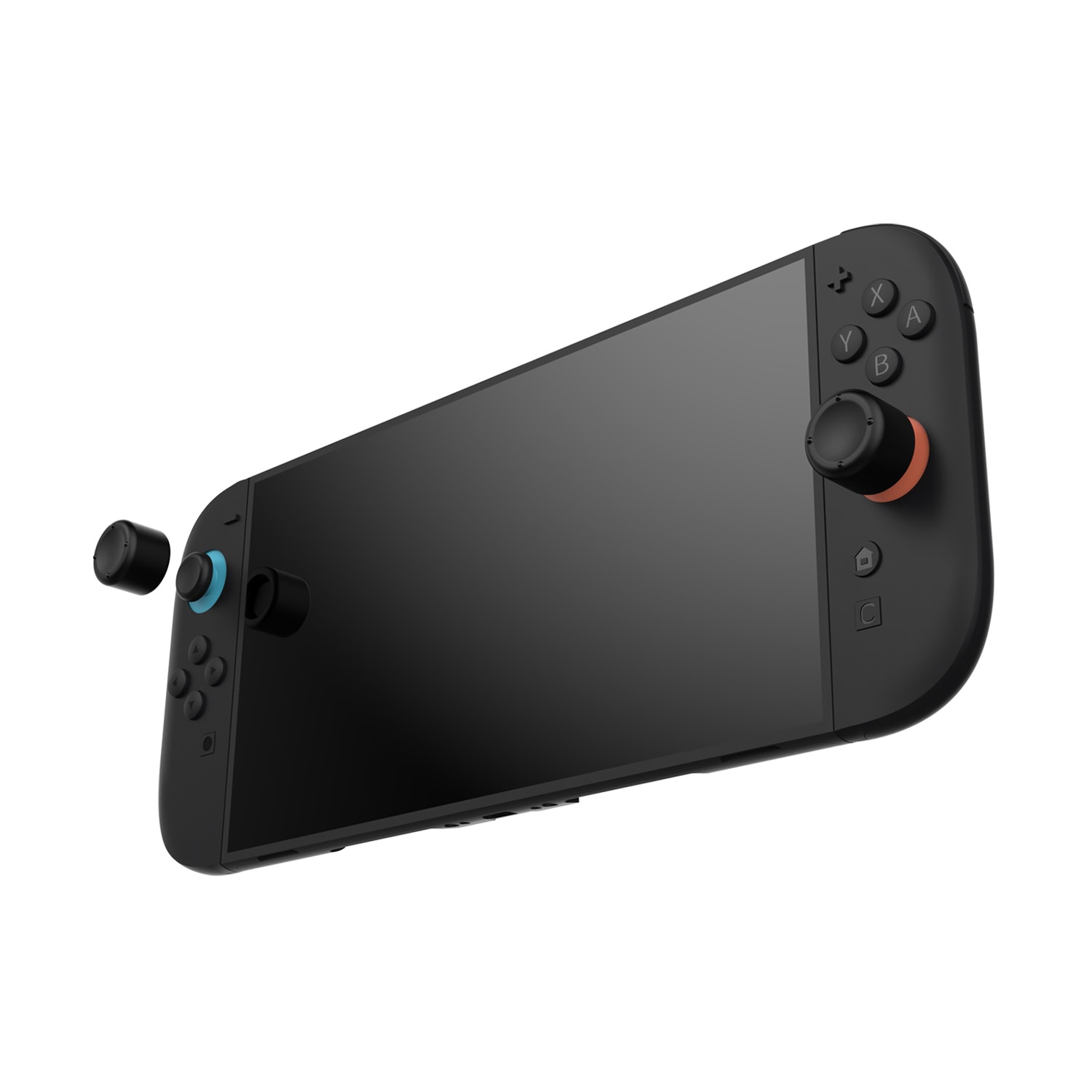 Nintendo Switch 2 6-pak Joystick-knapbeskyttere i silikone, Sort