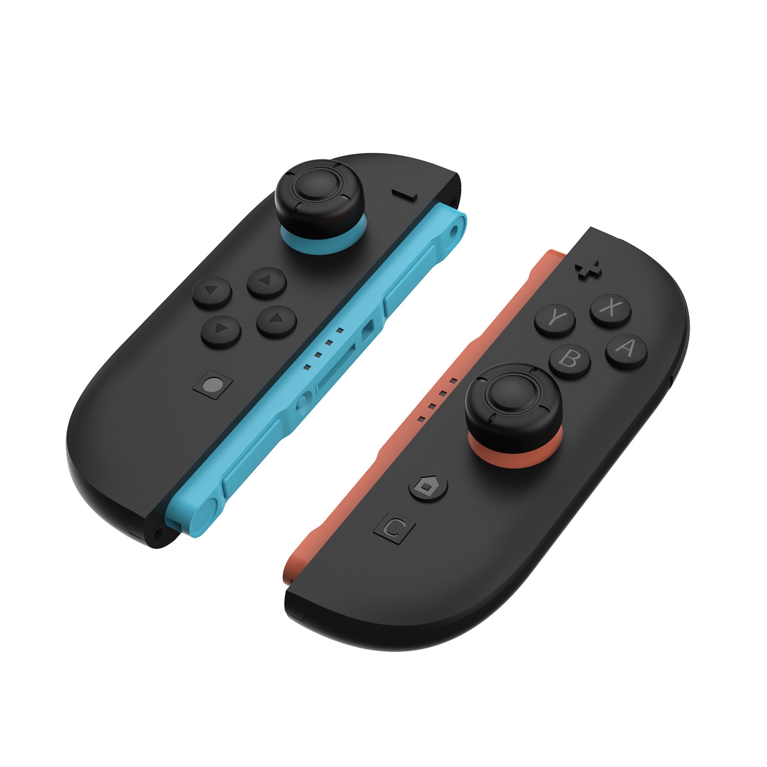 Nintendo Switch 2 6-pak Joystick-knapbeskyttere i silikone, Sort
