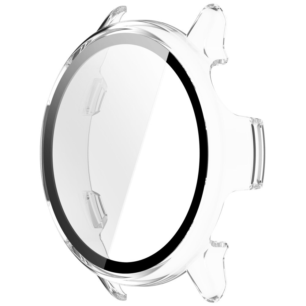 Garmin Vivoactive 6 Heldækkende cover med indbygget skærmbeskytter, Gennemsigtig