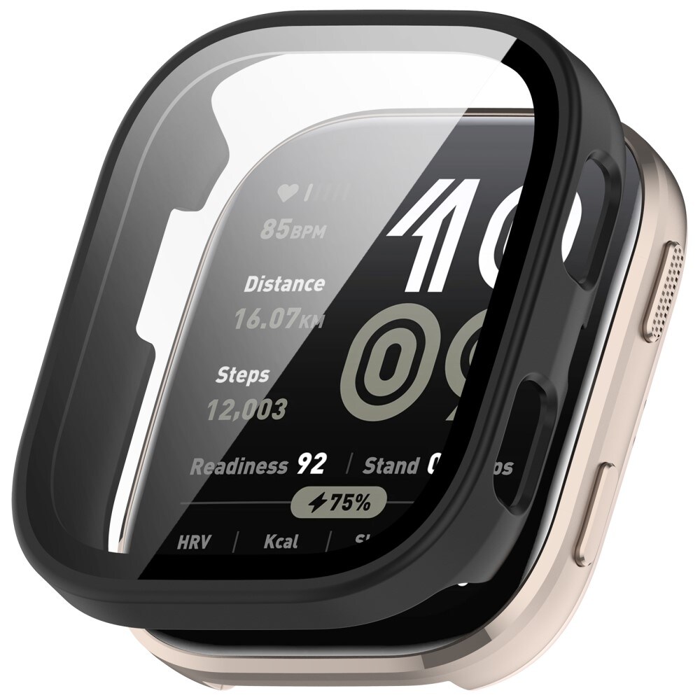 Amazfit Bip 6 Heldækkende cover med indbygget skærmbeskytter, Sort