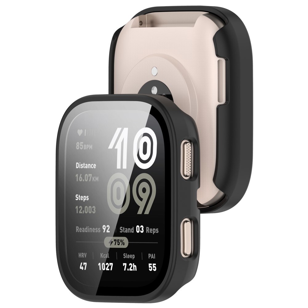 Amazfit Bip 6 Heldækkende cover med indbygget skærmbeskytter, Sort