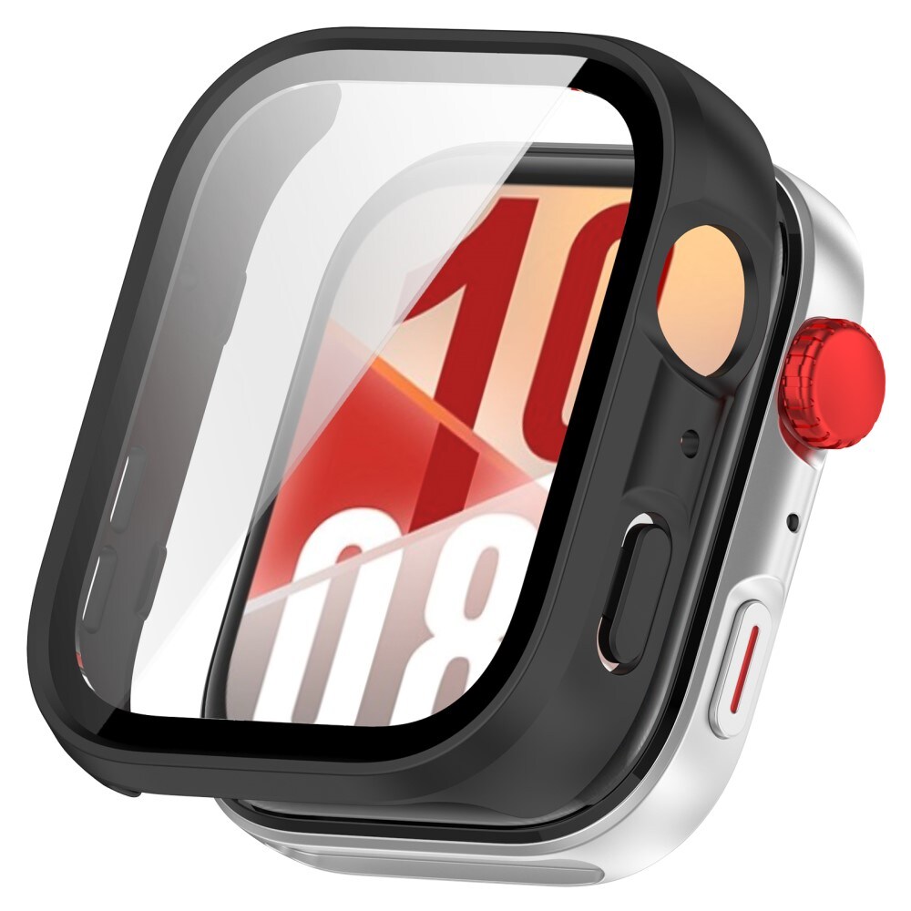 Huawei Watch Fit 4 Heldækkende cover med indbygget skærmbeskytter, Sort
