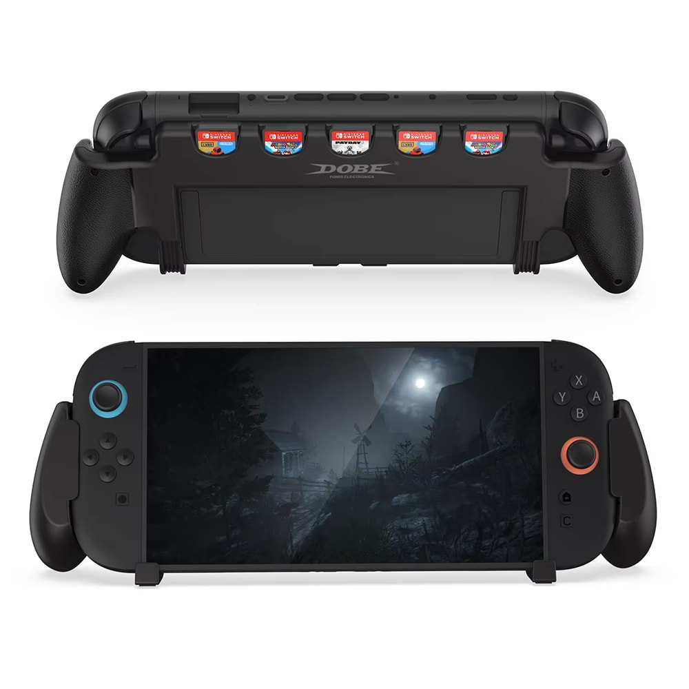 Nintendo Switch 2 Håndgreb med spilkortopbevaring, Sort