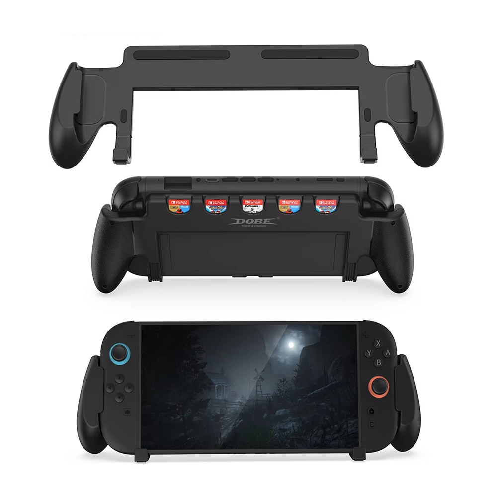 Nintendo Switch 2 Håndgreb med spilkortopbevaring, Sort