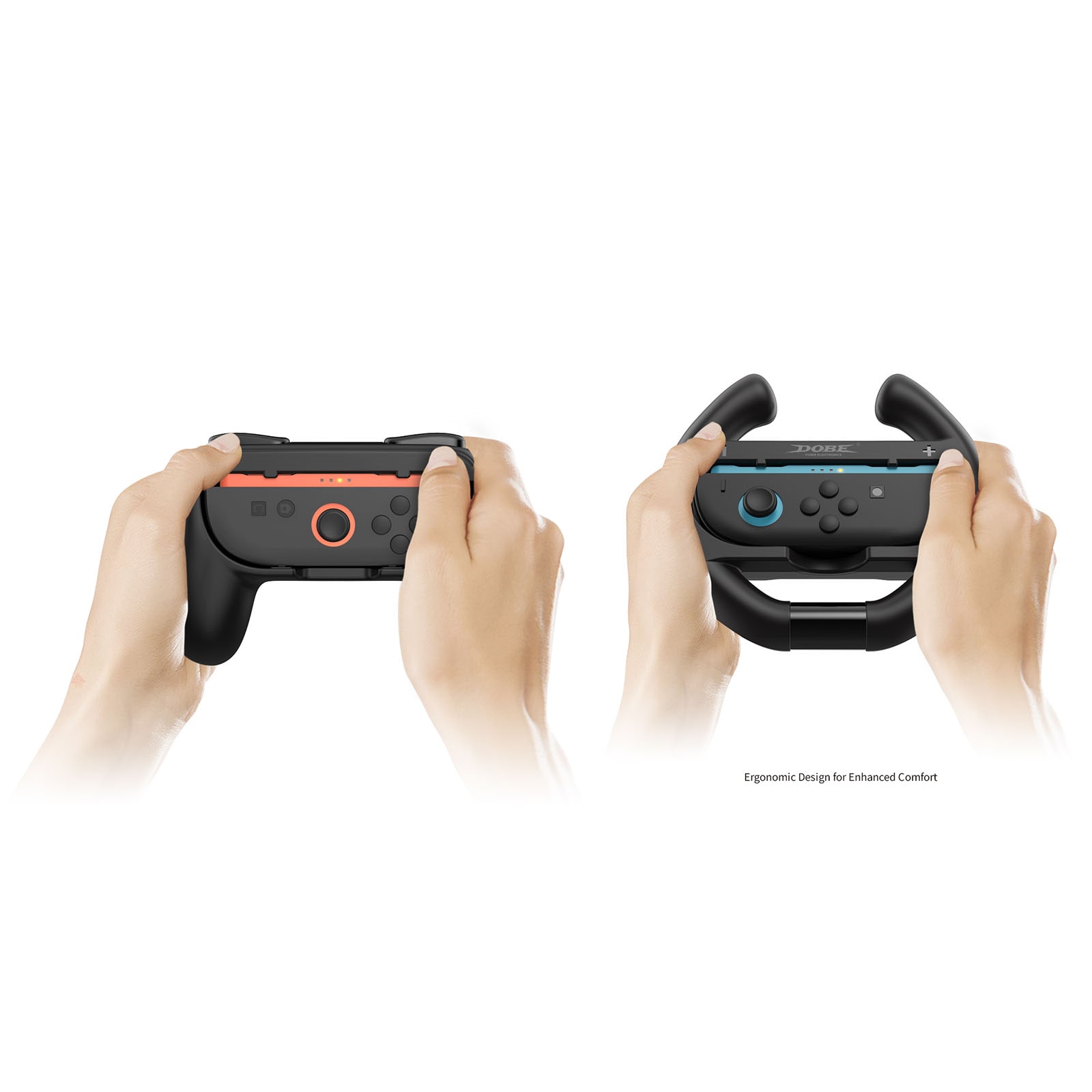 Nintendo Switch 2 Joy-Con håndkontroller og rat, Sort