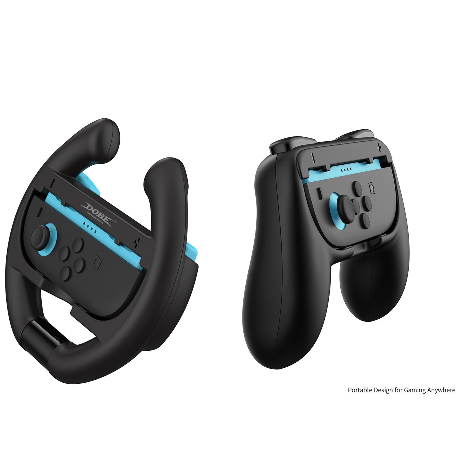 Nintendo Switch 2 Joy-Con håndkontroller og rat, Sort