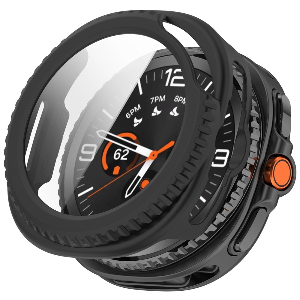 Samsung Galaxy Watch Ultra (2025) Heldækkende cover med indbygget skærmbeskytter, Sort